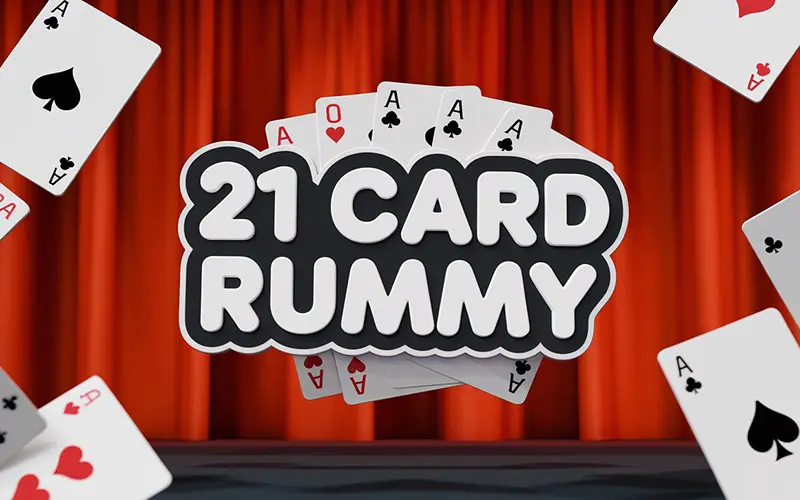 21 card rummy